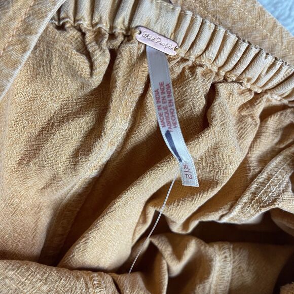 Free People Forever And Always Ruched One Piece Wide Leg Jumpsuit Size XL NWOT - Picture 6 of 13